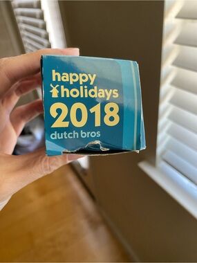 Dutch Bros 2018 Holiday Ornament Cup Mini Coffee Cup Ornament w Box